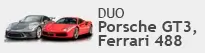 Stage de pilotage au circuit de Ladoux avec duo Porsche 911 GT3 et Ferrari 488